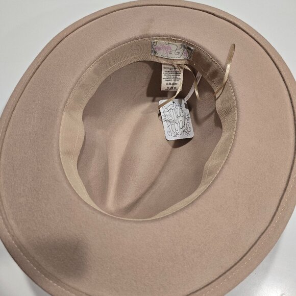 nwt Free People Wool Wythe Felt Rancher Hat, Color Taupe main image 4